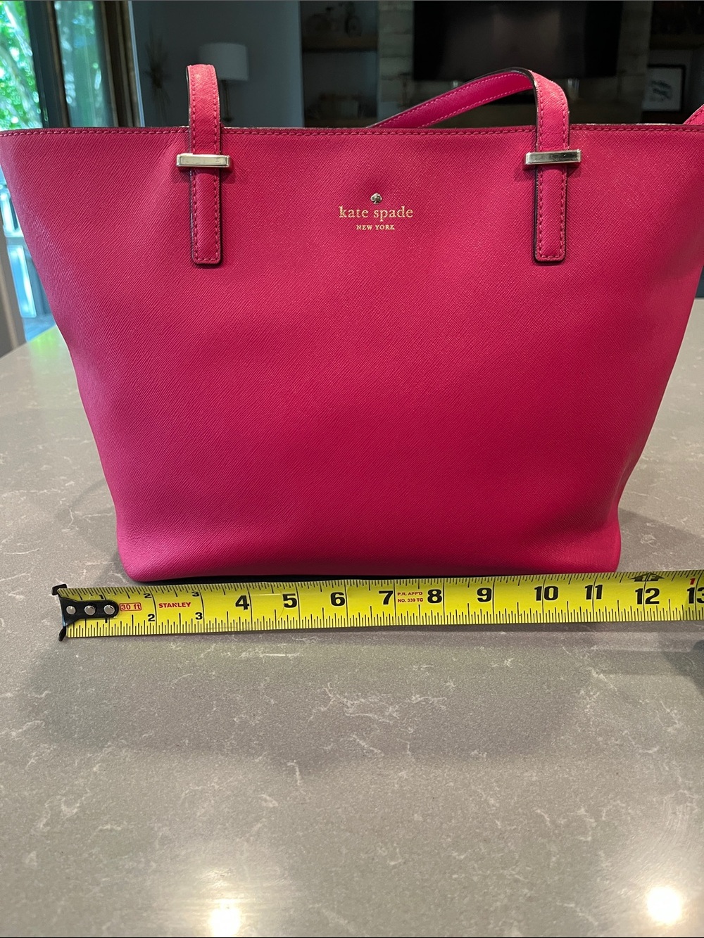 kate spade Hot Pink Saffiano Leather Tote